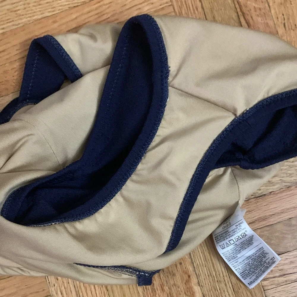 Little Girls Navy Blue One-Piece Cut-Out Swimsuit Size Small (6/7) - Like New!
